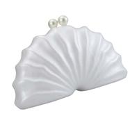 FIRSTXIU Unique Shell Shaped Acrylic Banquet Bag For Wedding And Evening Parties Shoulder Crossobdy Purse Party Handbag