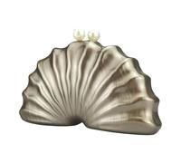 FIRSTXIU Unique Shell Shaped Acrylic Banquet Bag For Wedding And Evening Parties Shoulder Crossobdy Purse Party Handbag