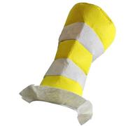 FIRSTXIU Unisex Stripe High Hat Adult Halloween Party Hat Handmade Witch Unisex Costume Accessory Fancy Dress
