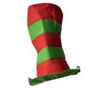 FIRSTXIU Unisex Stripe High Hat Adult Halloween Party Hat Handmade Witch Unisex Costume Accessory Fancy Dress
