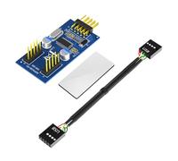 FIRSTXIU USB 9Pin Splitter USB 2.0 9pins Connection Adapter Port Multilier For Computer Motherboard Extension Use Computer Adapter