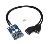FIRSTXIU USB Small PCIE 52Pin to USB2.0 Splitter Adapter 30CM Cable Elevates Data Transfer For Laptops Computer Motherboards
