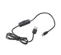 FIRSTXIU USB Type C Charging Cable With Switches Power Supply Cord General USB C Power Cable With Switches For Raspberry 4 Model Type Charging On/Off