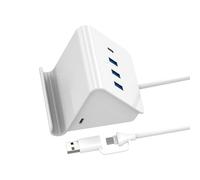 FIRSTXIU USB3.0 Adapter With Type C Port And Stand Function 5Gbps USB Dock For Notebook Desktop And More Efficient