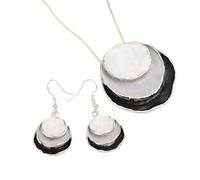 FIRSTXIU Vintage Delicate Flower Necklace And Earrings Set Everyday Wear Jewelry Alloy Texture Suitable For Fashionable Occasions Flower Jewelry Set