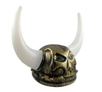 FIRSTXIU Warrrior Vikinges Helmets With Horns Medieval Vikinges Age Horned Helmets Berserker Soldier Warrrior Hat Sallet Horned