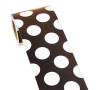 FIRSTXIU White Black Dots Border Trim Wall Sticker 32.8ft for Chalkboard Bulletin Board Notice Board Party Decoration Christmas Bulletin Borders