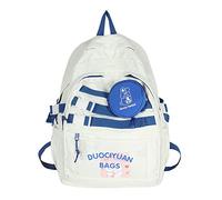 FIRSTXIU Women Backpacks Multi-Pocket Nylon School Backpack for Student Girls
