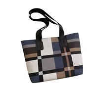 FIRSTXIU Women Bags Large Capacity Shoulder Bags Plaids Armpit Bag PU Leather Handbag All-matching Underarm Bag