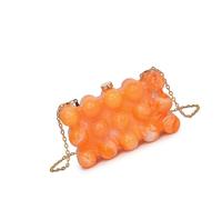 FIRSTXIU Women Evening Bag Bubble Acrylic Handbag Chain Strap Shoulder Bag Crossbody Bag Fashionable Box Bag for Wedding Party