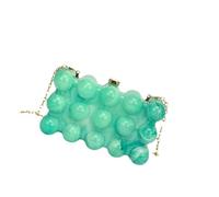 FIRSTXIU Women Evening Bag Bubble Acrylic Handbag Chain Strap Shoulder Bag Crossbody Bag Fashionable Box Bag for Wedding Party