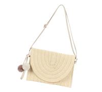 FIRSTXIU Women Simple Shoulder Bags Straw Beach Bag Handmade Crossbody Bag Messengers Bags Handbag for Travel Vacation