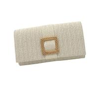 FIRSTXIU Women Trendy Shoulder Bag Straw Beach Bag Handwoven Crossbody Messengers Bag Envelope Handbag for Travel Vacation