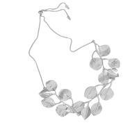 FIRSTXIU Women's Ginkgos Leaf Choker Necklace Ginkgos Leaf Pattern Necklace Earrings Accessory For Enhancing Your Outfits