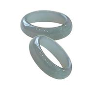 FIRSTXIU Women's Natural Jades Rings In Green Retro Chinese Styles Portable Birthday Or Christmas Gifts With Jewelry Box Fragile Jade Care