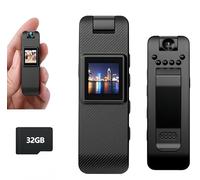 FIRSTYLE Portable Mini Camcorder with 180°Rotatable Lens and Night Vision HD Camera 1080P with Video and Audio Recording for Outdoor Sports Gr Lose Knowledge