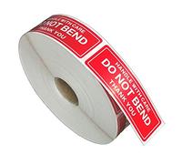 FirstZi 1x3 Inches Handle with Care - Do Not Bend - Thank You Self Adhesive Shipping Warning Labels for USPS Envelope, 1000 Stickers Per Roll