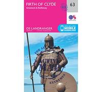 Landranger Active 63 Firth of Clyde, Greenock & Rothesay Map With Digital Version, Pink One Size