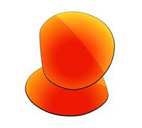 Firtox UV400 Replacement Lenses for Oakley Meta HSTN OW8002 51mm AI Glasses, Orange Red, One Size