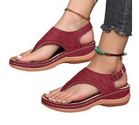Firulab Orthopedic Sandals for Women, Women Ladies Sandals, Arch Support Comfy Orthotic Sandals Breathable Wellmesi Sandals for Women