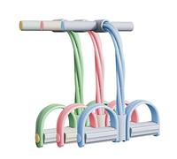 Firulab Resistance Band, 4 Tube Ankle Puller Yoga Handle Bands Exerciser Multifunction Resistance Training Fitness Exerciser for Home Gym