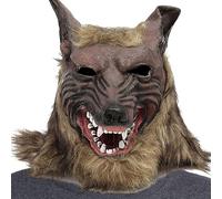 Firulab Wolf Head | Halloween Face | Wolf Claws and Halloween Face, Animal Simulation Wolf Head Headgear, Halloween Costumes Accessories for Carnival