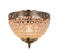 FIRVRE Crystal Chandelier Ceiling Light Retro Ceiling Lamp Vintage Charming Royal Empire Style Pendant Chandelier Lights for Living Room Bedroom Dining Room Church Dining Room Hotel