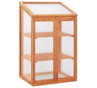 vidaXL Firwood Greenhouse 60x45x100 cm Wooden Cold Frame Garden Planter Home