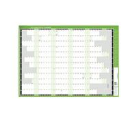 Fiscal Planner Mounted 2027-2028 | April to March Year-to-View Wall Planner | Laminated Write On Wipe Off Calendar | UK & EIRE Holidays | Includes Pen & Sticker Sheet | 855 x 610mm