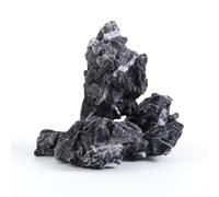 FISCAPE 4 PCS 2-6'' Natural Seiryu Stones Slate Stones for Aquariums Terrariums, Paludarium, Vivariums, Reptile, and Amphibian Enclosures