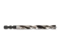 Fisch FSF-296454 Hex Shank High Speed Steel Double Flute Brad Point Drill, 12mm