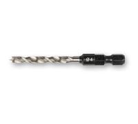 FISCH HSS Brad Point Drill Bit Hex Shank - 4 mm