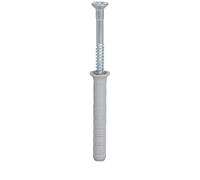 Fischer 048793 8 x 100/60 mm N-S Hammer Fix Nail Screw with Plug - Zinc (100-Piece)