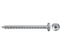 fischer 100 x Chipboard Screws Power-Fast II 5.0 x 60 Pan Head with Inner Star TX Fully Threaded Galvanised Blue Passivated (Item No. 670440)