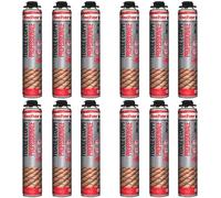 Fischer 12 x Polyurethane Foam PUP T 750 ml for Fixing Roof Tiles and Cops, Use with Gun