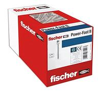 fischer 200 x Chipboard Screws Power-Fast II 3.0 x 35 Countersunk Head with Inner Star TX Fully Threaded Galvanised Blue Passivated (Item No. 670015)