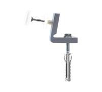 Fischer 4245 WB 5 NH Hidden Fixing for Water and Bidet Floor with Side, Sanitary Warehouses with Hole ∅10 Art. 04245, Grey