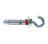 Fischer 45773 Metal Anchor H (Pack of 100), FSL Open Hook M6 x 45 D8