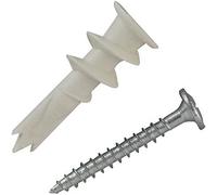 fischer 503074 PDN Nylon Self Drill Wall Fixing with Screw, Pack of 25