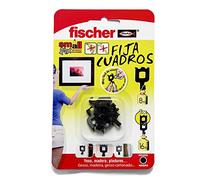 Fischer 518168 Black Adhesive Wall Mounts - Pack of 8