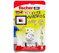Fischer 522206 Pack of 8 White Adhesive Wall-Mounting Strips for Hanging Frames