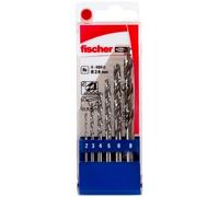 fischer 536602 Drill-Set HSS-G 2-8 mm, Grey