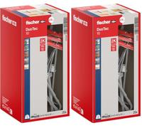 fischer 537260 Cavity Fixing, Red/Grey, DUOTEC 10, Set of 20 Pieces (Pack of 2)
