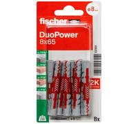 Fischer 537651 Blister Duopower, 8 x 65, Multicolour