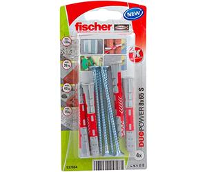 Fischer 537664 Blister Duopower, 8 x 65, Multicoloured