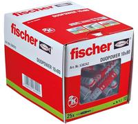 Fischer DuoPower Plastic Plugs 10 x 80mm - Pack of 25