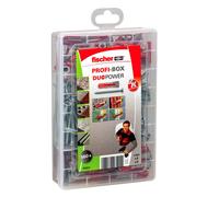 Fischer 538622 Plug Set Profibox Duopower and Screw Plug Set Red Grey