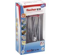fischer DuoTec 10 S PH LD, high-quality toggle-plug with panhead screw, 2-component plug for fastenings in plasterboard, gypsum fibreboard, wood, steel & plastic panels, etc., 10 plugs & 10 screws