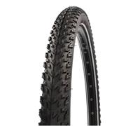 Fischer 54-584 Bicycle Tyre MTB Puncture Proof with Reflective Strips 27.5 x 2.20 Inches Black