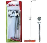 Fischer 540175 Duotec 10 S K Plasterboard Dowels with Screw, Grey